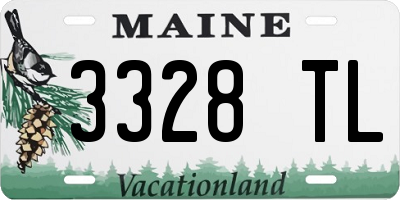 ME license plate 3328TL
