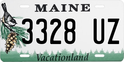 ME license plate 3328UZ