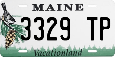 ME license plate 3329TP