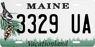 ME license plate 3329UA