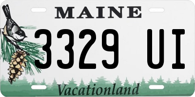 ME license plate 3329UI