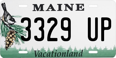 ME license plate 3329UP