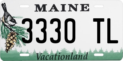 ME license plate 3330TL