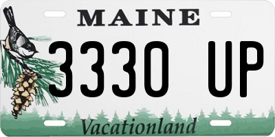 ME license plate 3330UP
