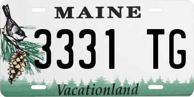 ME license plate 3331TG