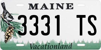 ME license plate 3331TS