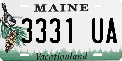 ME license plate 3331UA