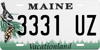 ME license plate 3331UZ