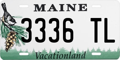 ME license plate 3336TL