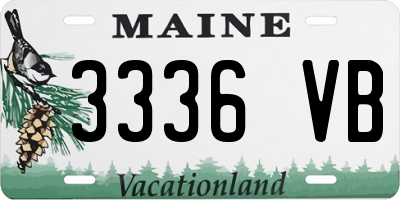 ME license plate 3336VB