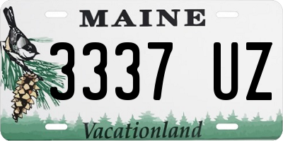 ME license plate 3337UZ