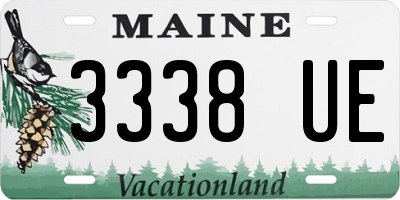ME license plate 3338UE