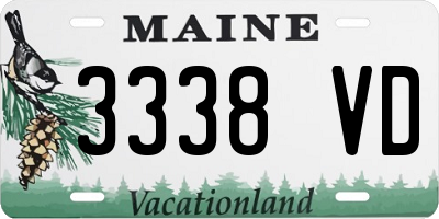 ME license plate 3338VD