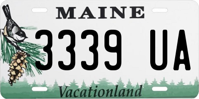 ME license plate 3339UA