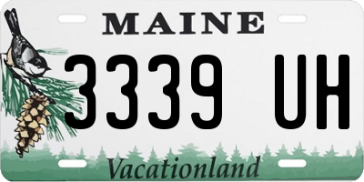 ME license plate 3339UH
