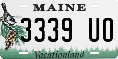 ME license plate 3339UO