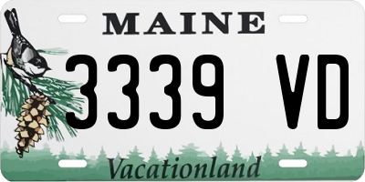 ME license plate 3339VD