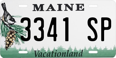 ME license plate 3341SP