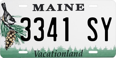 ME license plate 3341SY