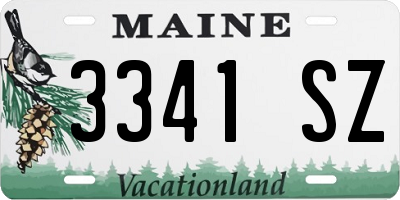 ME license plate 3341SZ
