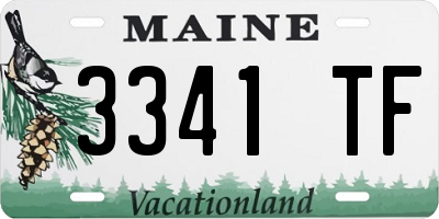 ME license plate 3341TF