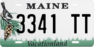 ME license plate 3341TT