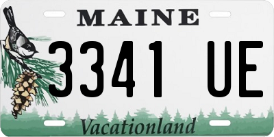 ME license plate 3341UE