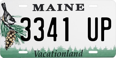 ME license plate 3341UP