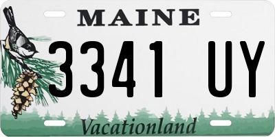 ME license plate 3341UY