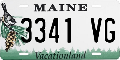 ME license plate 3341VG