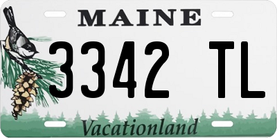 ME license plate 3342TL
