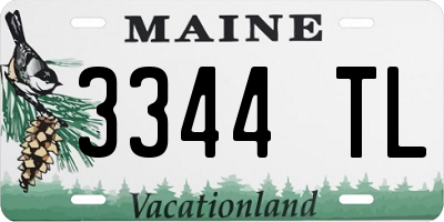 ME license plate 3344TL
