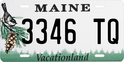 ME license plate 3346TQ