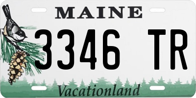 ME license plate 3346TR