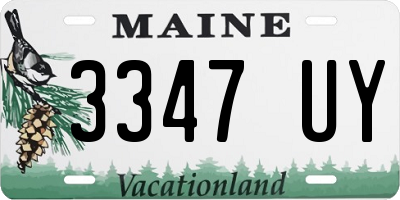 ME license plate 3347UY