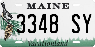 ME license plate 3348SY