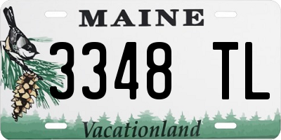 ME license plate 3348TL
