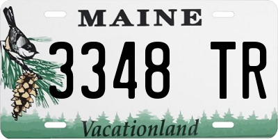 ME license plate 3348TR