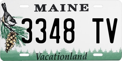 ME license plate 3348TV
