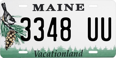 ME license plate 3348UU