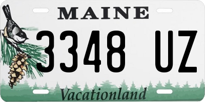 ME license plate 3348UZ