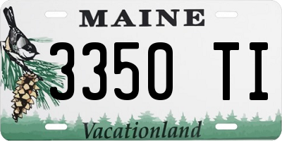 ME license plate 3350TI