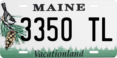 ME license plate 3350TL