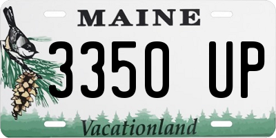 ME license plate 3350UP
