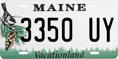 ME license plate 3350UY