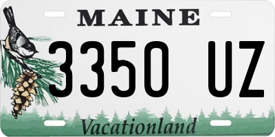 ME license plate 3350UZ