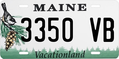 ME license plate 3350VB