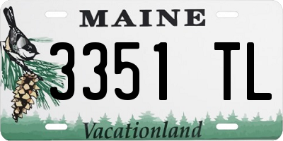 ME license plate 3351TL