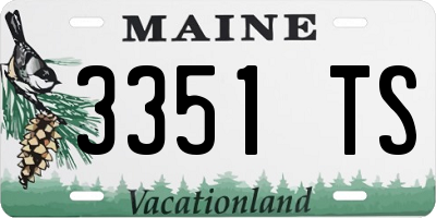ME license plate 3351TS