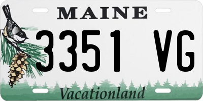 ME license plate 3351VG